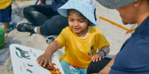 Learning to read at Kool Kidz